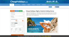 Desktop Screenshot of cheapholidays.com