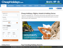 Tablet Screenshot of cheapholidays.com